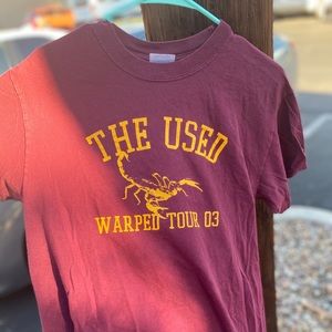 The Used Band Tee Medium T-shirt Warped Tour 2003